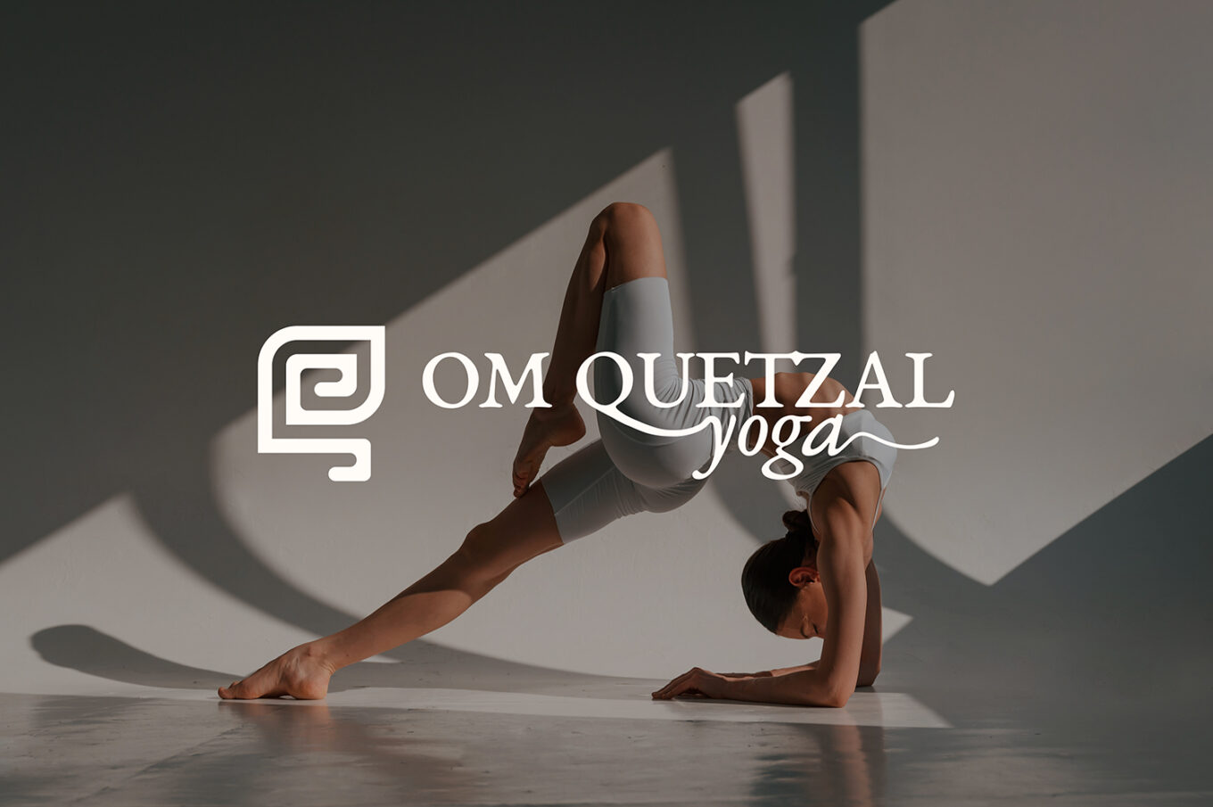om quetzal yoga visual identity work