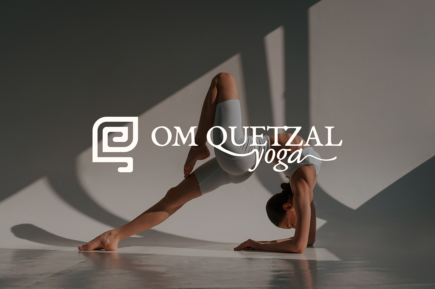 om quetzal yoga visual identity work
