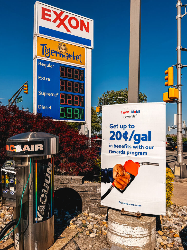 Out of home advertisement for Exxon Station